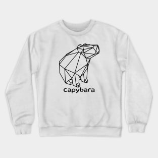 CAPYBARA 3D MINIMALISTIC COCONUT SWAGGER Crewneck Sweatshirt